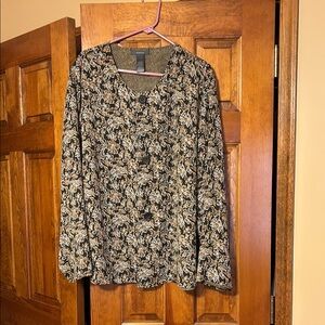 Liz Claiborne Geometric Pattern reversible Jacket